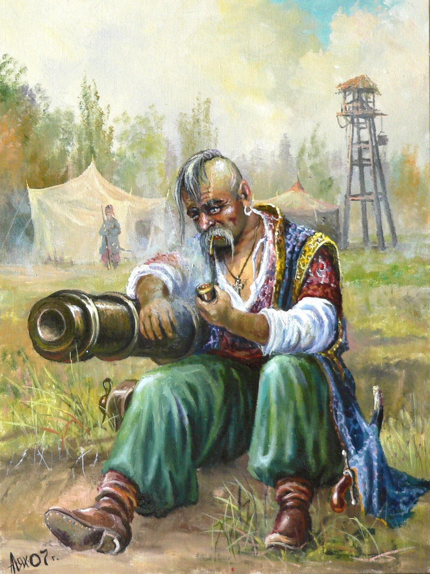 Украинец от древнерусского. Запорожский казак характерник.