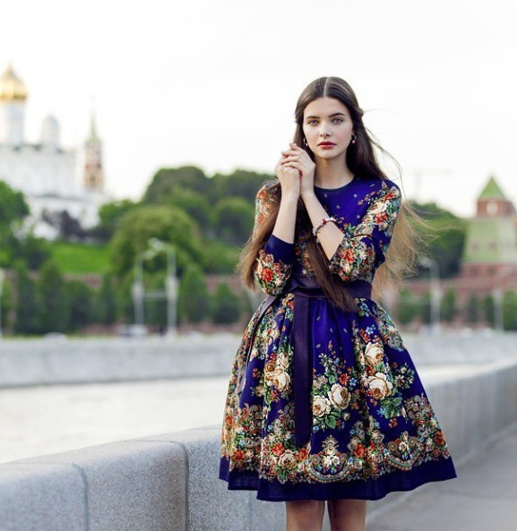 Платья из русских платков