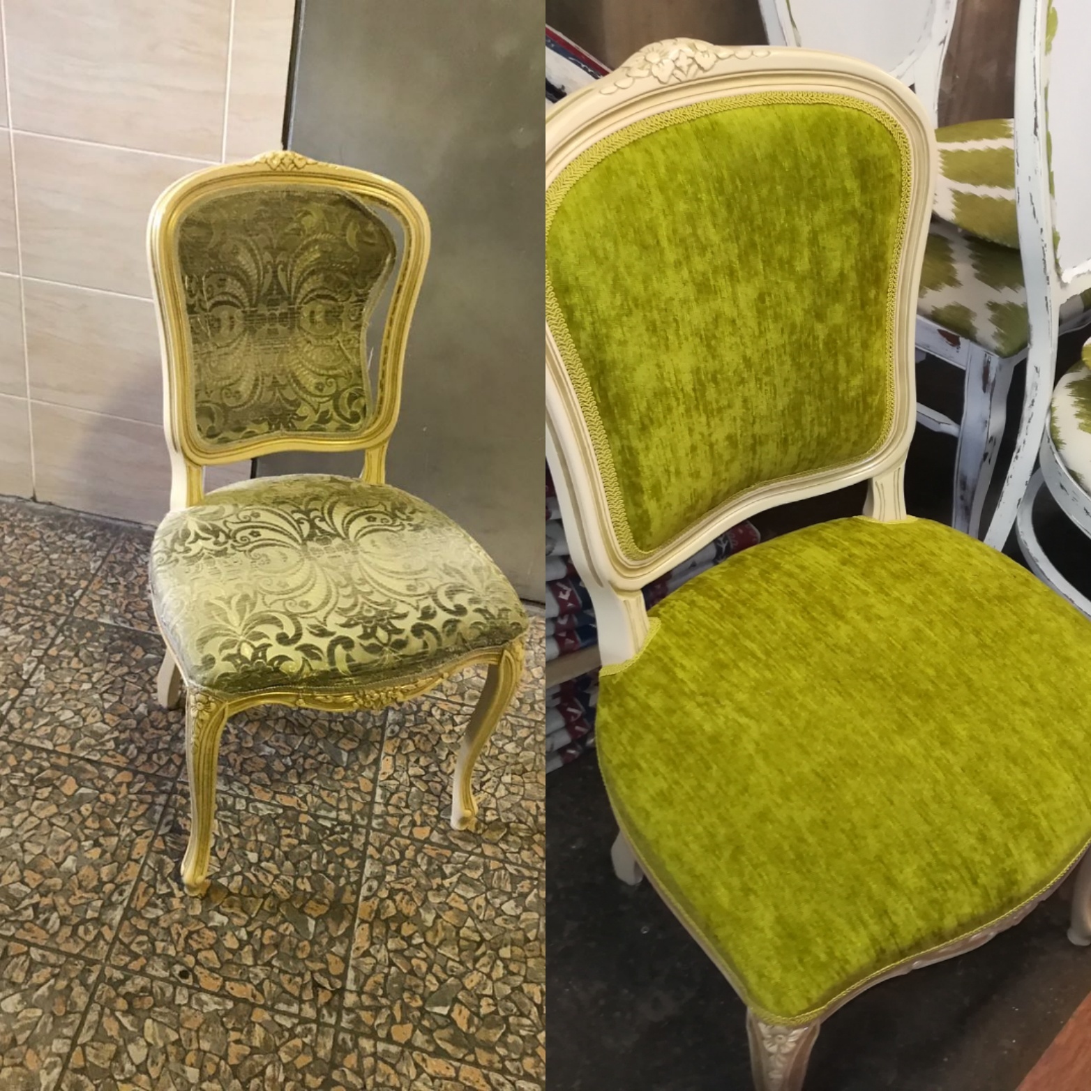 ремонт мягких стульев на дому